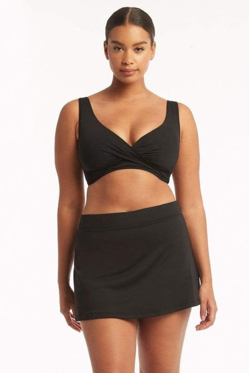 Sea Level Essentials Cross Front B-DD Cup Bikini Top